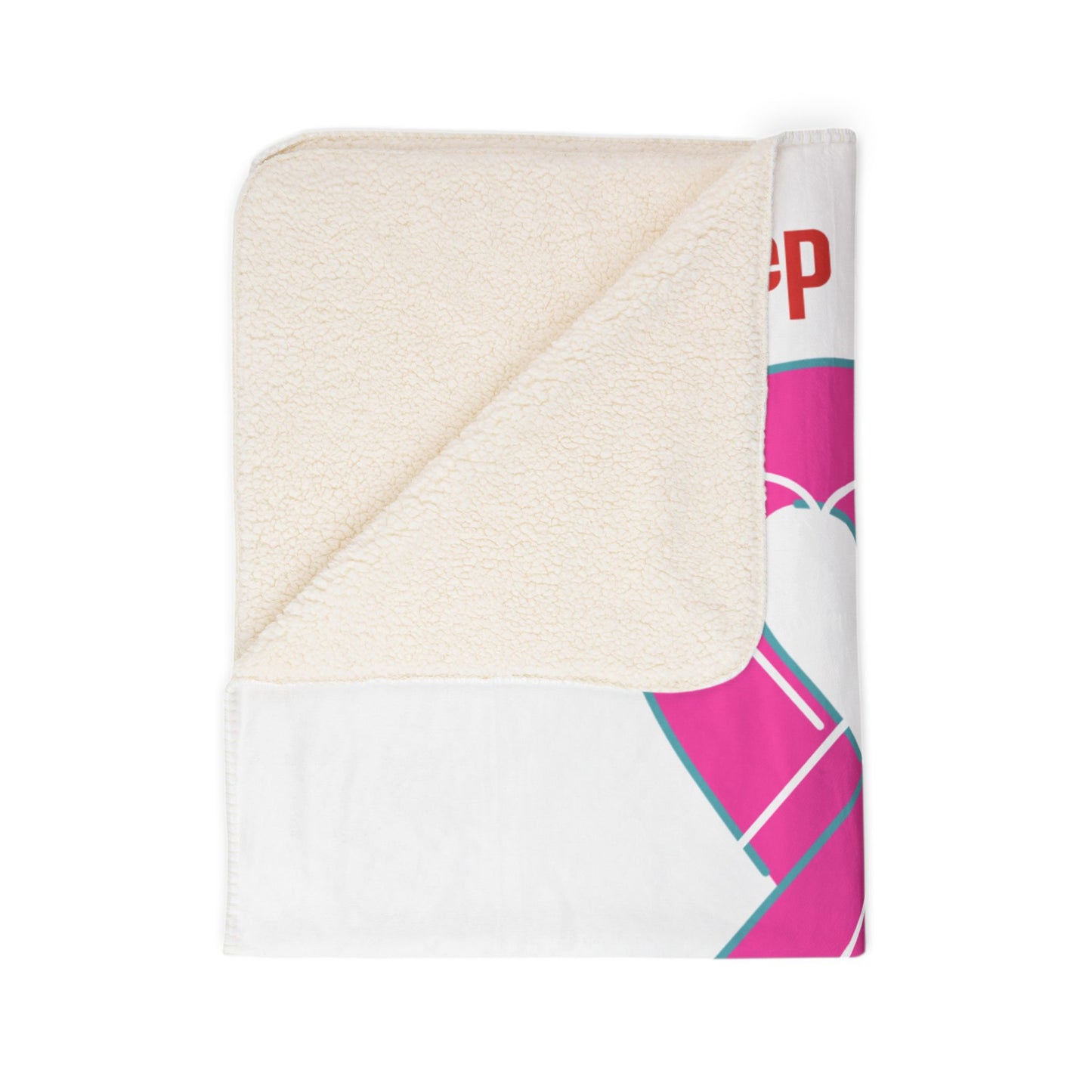 Blanket — Keep Calm And Fight On Pink Ribbon Cancer Awareness Fleece