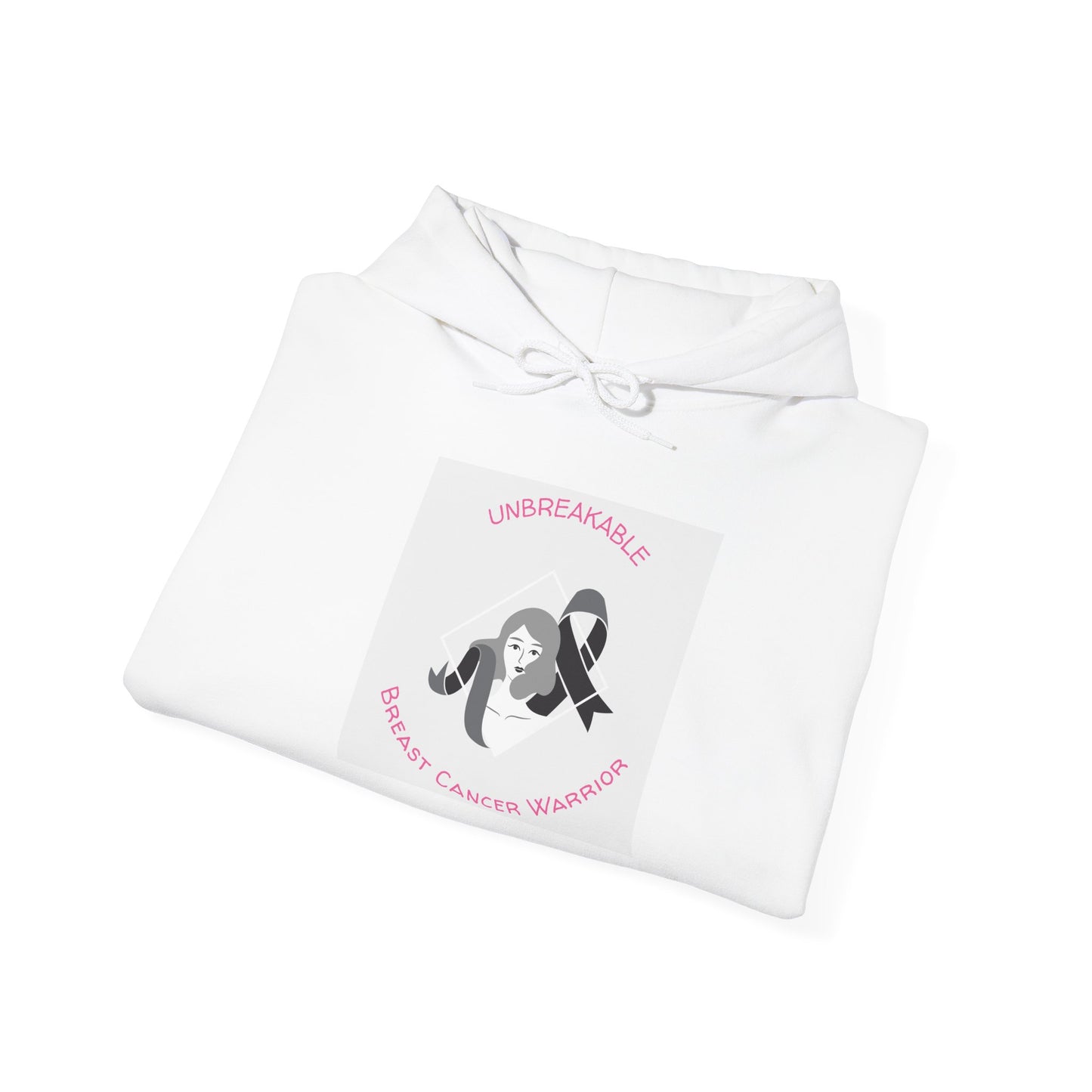 Breast Cancer Awareness Hoodie — Survivor Ribbon & Angel Graphic