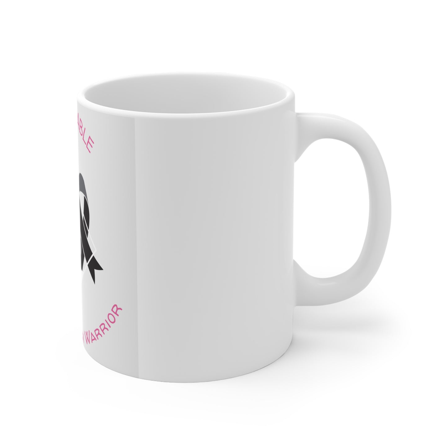 Unbreakable Breast Cancer Warrior Mug — 11oz Support & Awareness Coffee Cup