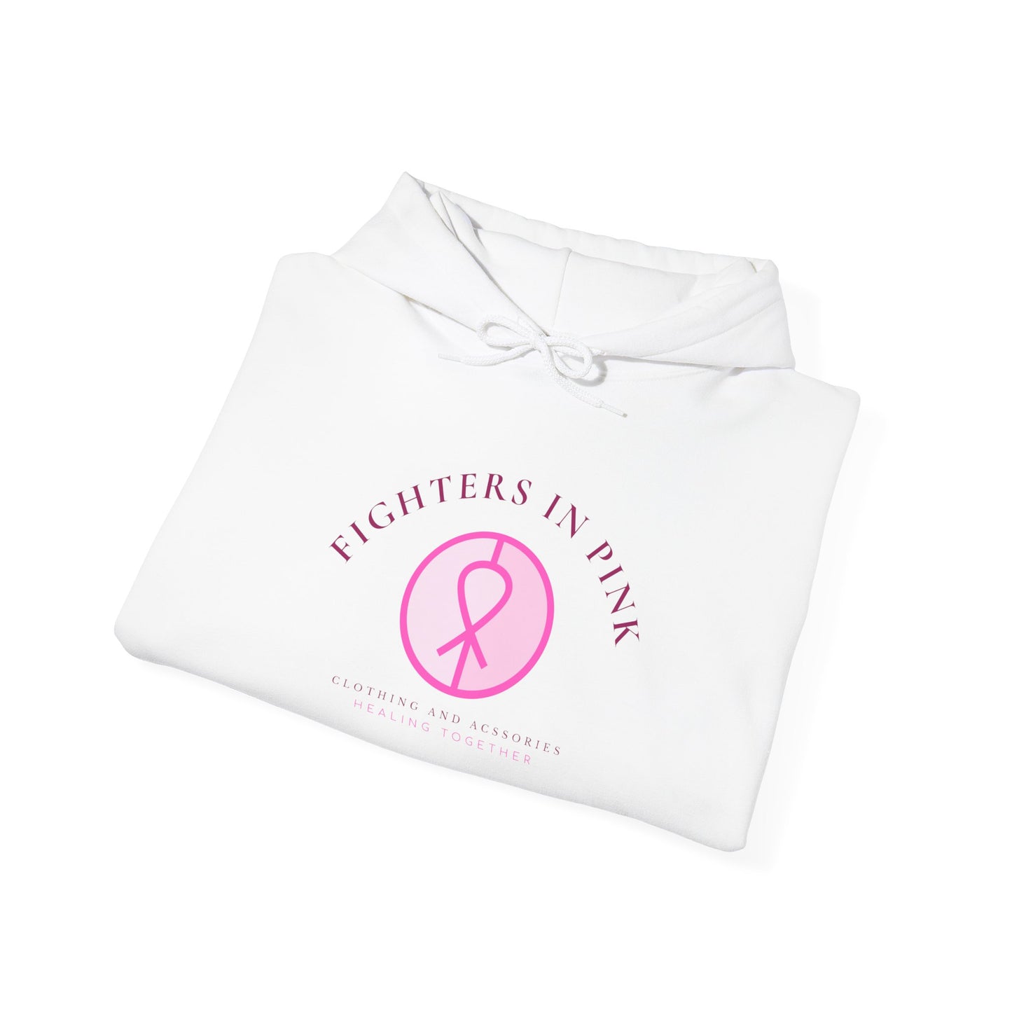 Breast Cancer Awareness Hoodie — "Fighters in Pink" Ribbon Design