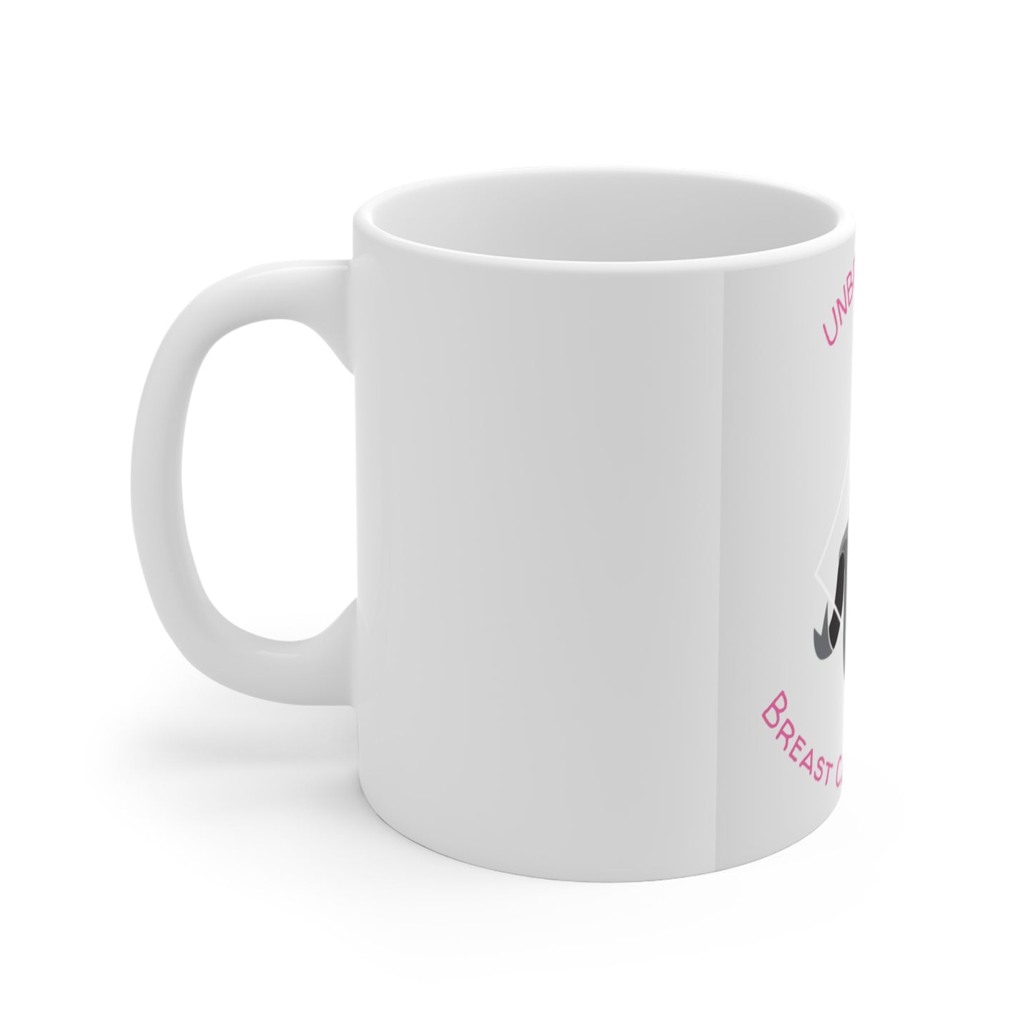 Unbreakable Breast Cancer Warrior Mug — 11oz Support & Awareness Coffee Cup