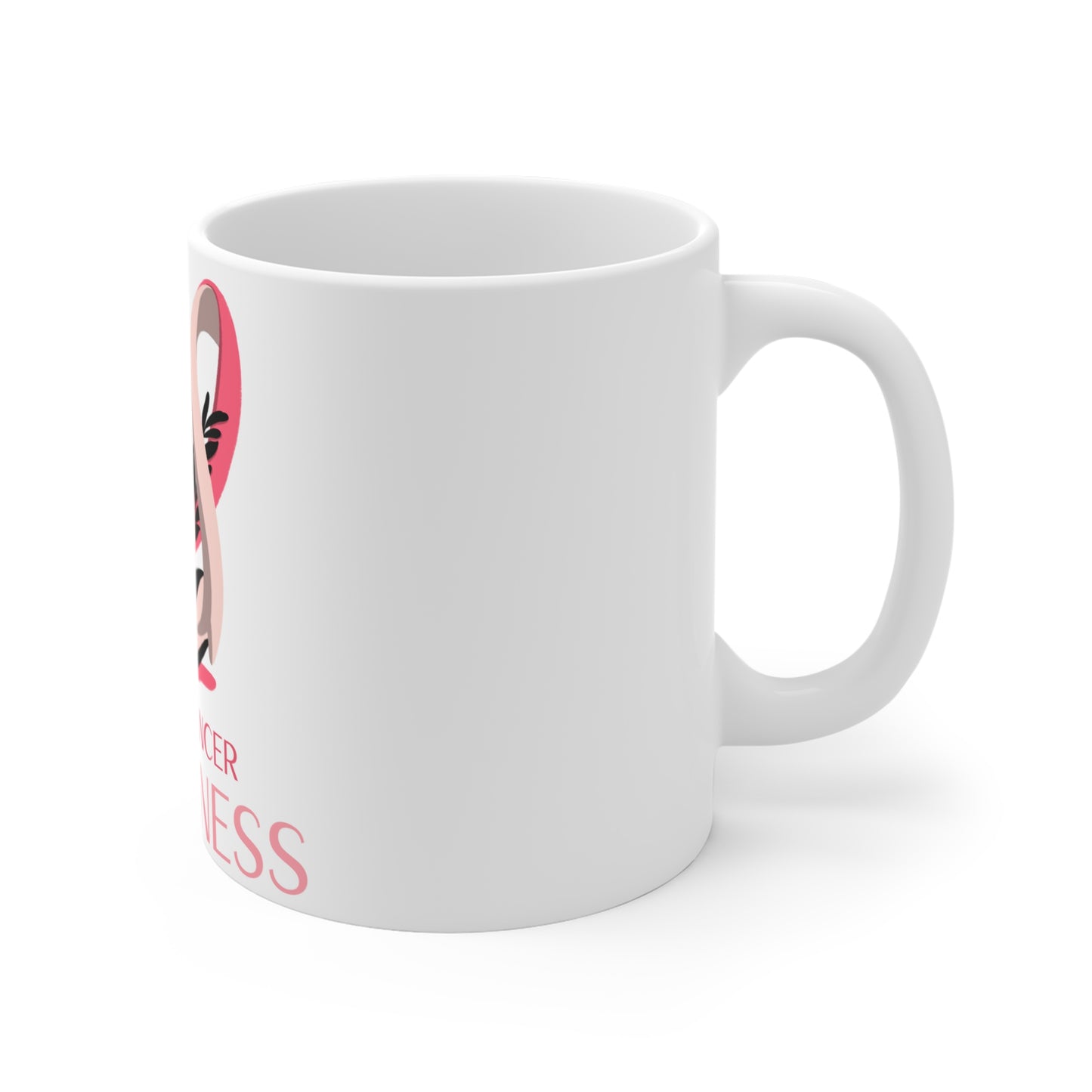 Breast Cancer Awareness Mug — Pink Ribbon Support 11oz